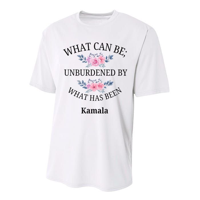 What Can Be; Unburdened By What Has Been Kamala Vote Design Performance Sprint T-Shirt