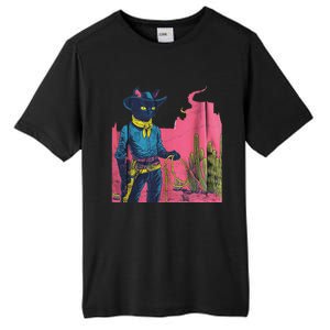 Western Cowboy Black Cat Tall Fusion ChromaSoft Performance T-Shirt