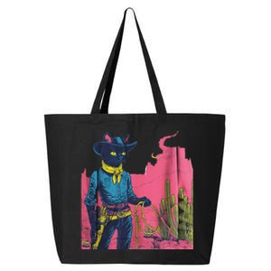 Western Cowboy Black Cat 25L Jumbo Tote