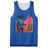 Western Cowboy Black Cat Mesh Reversible Basketball Jersey Tank