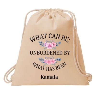 What Can Be; Unburdened By What Has Been Kamala Vote Design Drawstring Bag