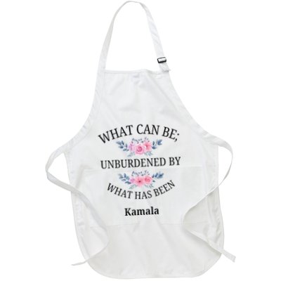 What Can Be; Unburdened By What Has Been Kamala Vote Design Full-Length Apron With Pockets