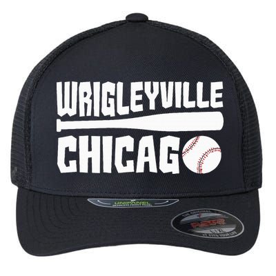 Wrigleyville Chicago Baseball American Flexfit Unipanel Trucker Cap