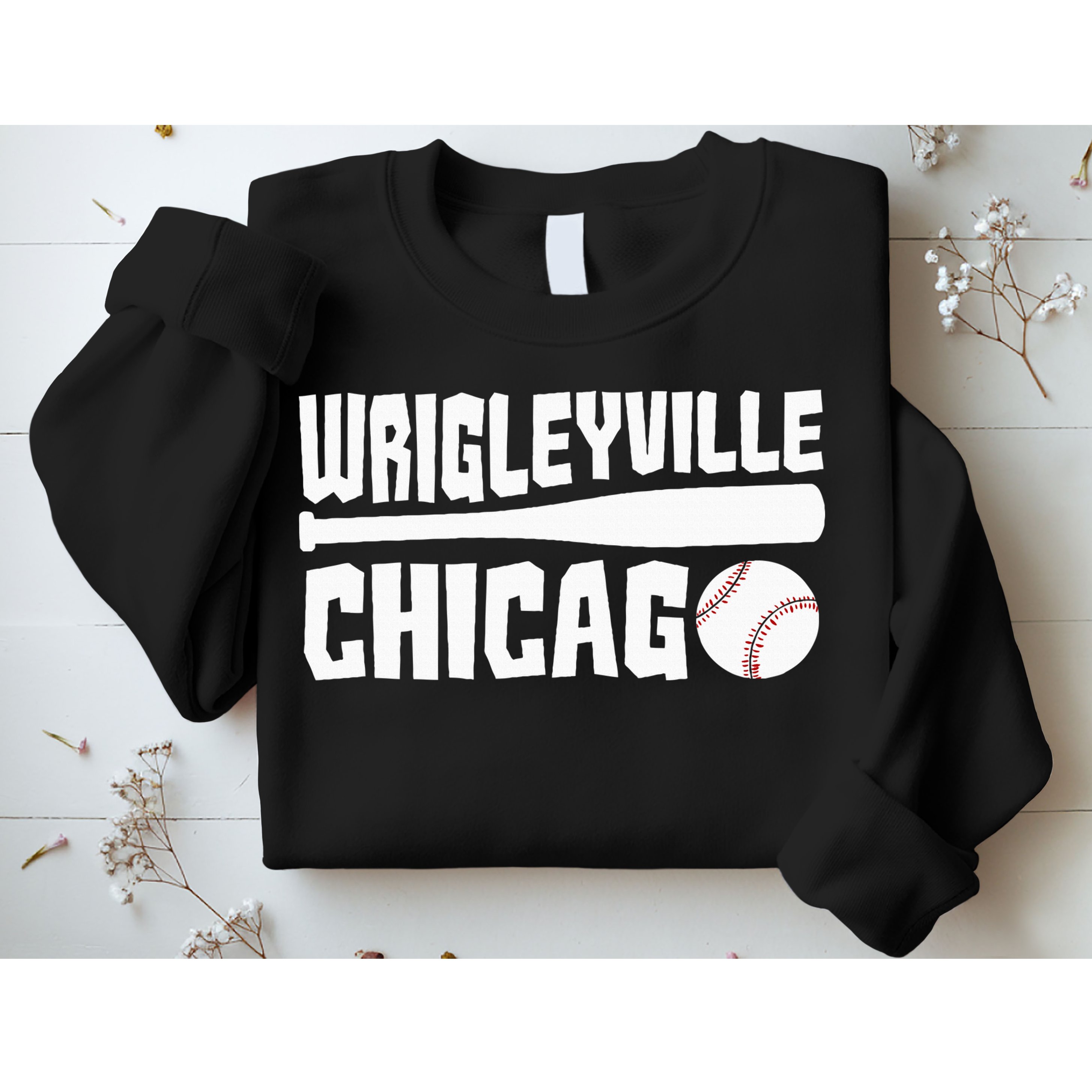 Wrigleyville Chicago Baseball American Sweatshirt
