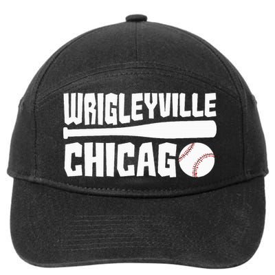 Wrigleyville Chicago Baseball American 7-Panel Snapback Hat
