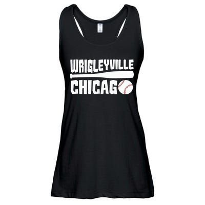 Wrigleyville Chicago Baseball American Ladies Essential Flowy Tank