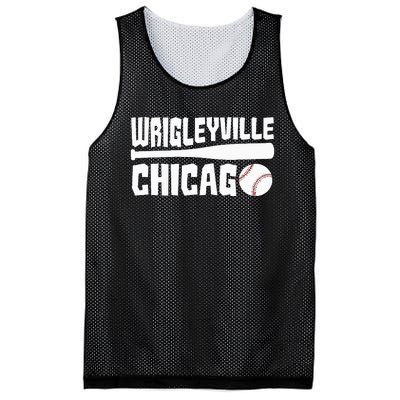 Wrigleyville Chicago Baseball American Mesh Reversible Basketball Jersey Tank