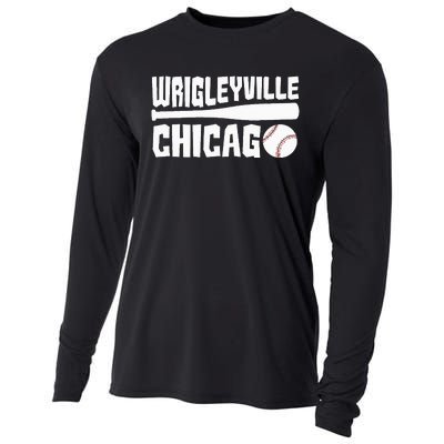 Wrigleyville Chicago Baseball American Cooling Performance Long Sleeve Crew