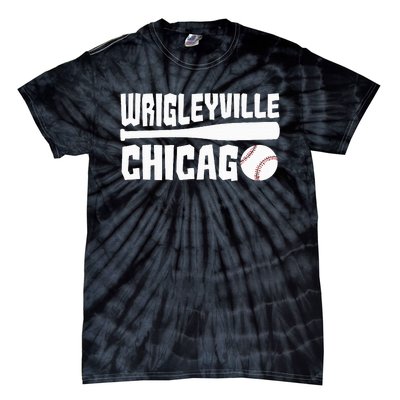 Wrigleyville Chicago Baseball American Tie-Dye T-Shirt