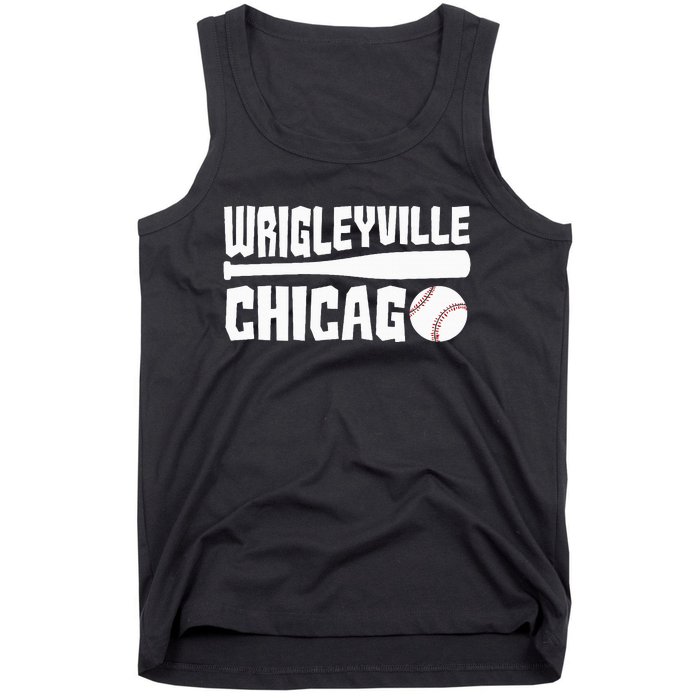 Wrigleyville Chicago Baseball American Tank Top