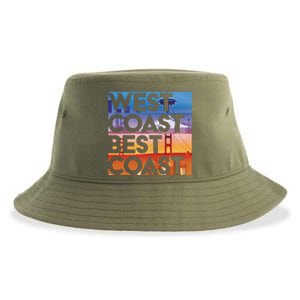 West Coast Best Coast Seaposfla Sustainable Bucket Hat