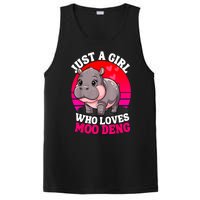 Woman Cute Baby Hippo Moo Deng Just A Girl Who Loves Moo Deng Gift PosiCharge Competitor Tank