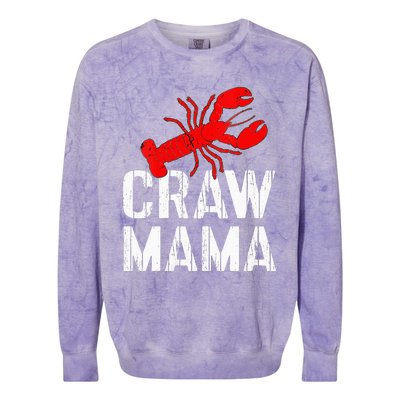 Womens Crawfish Boil Tee Funny Love Crayfish Craw Mama Crawfish Colorblast Crewneck Sweatshirt