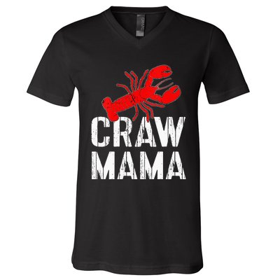 Womens Crawfish Boil Tee Funny Love Crayfish Craw Mama Crawfish V-Neck T-Shirt