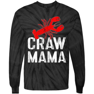 Womens Crawfish Boil Tee Funny Love Crayfish Craw Mama Crawfish Tie-Dye Long Sleeve Shirt