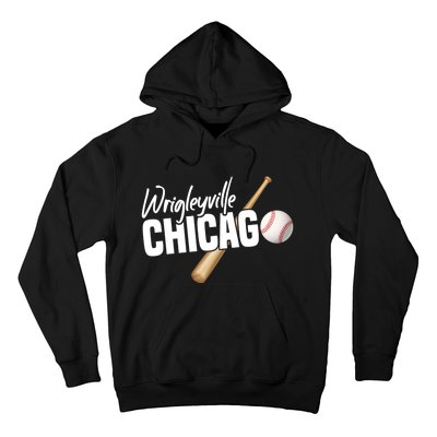 Wrigleyville Chicago Baseball American Hoodie