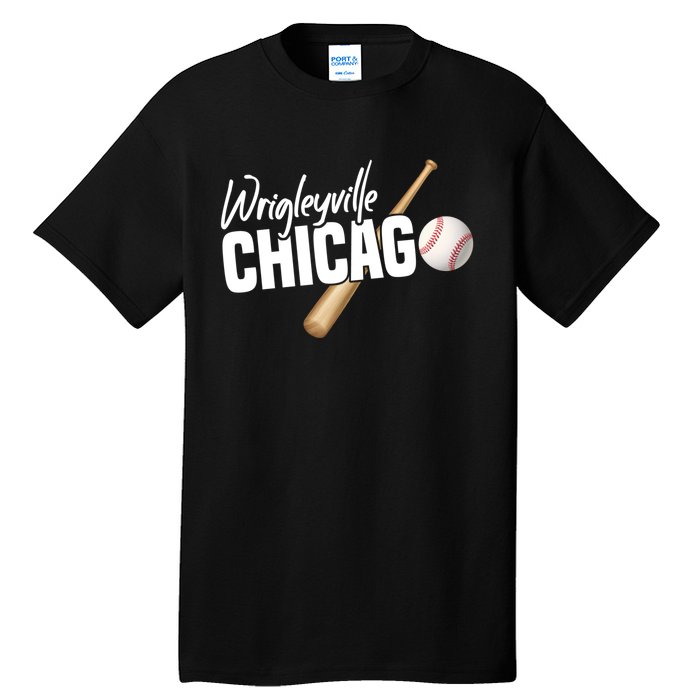 Wrigleyville Chicago Baseball American Tall T-Shirt