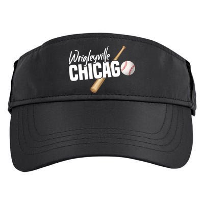 Wrigleyville Chicago Baseball American Adult Drive Performance Visor
