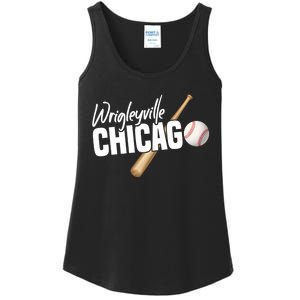 Wrigleyville Chicago Baseball American Ladies Essential Tank