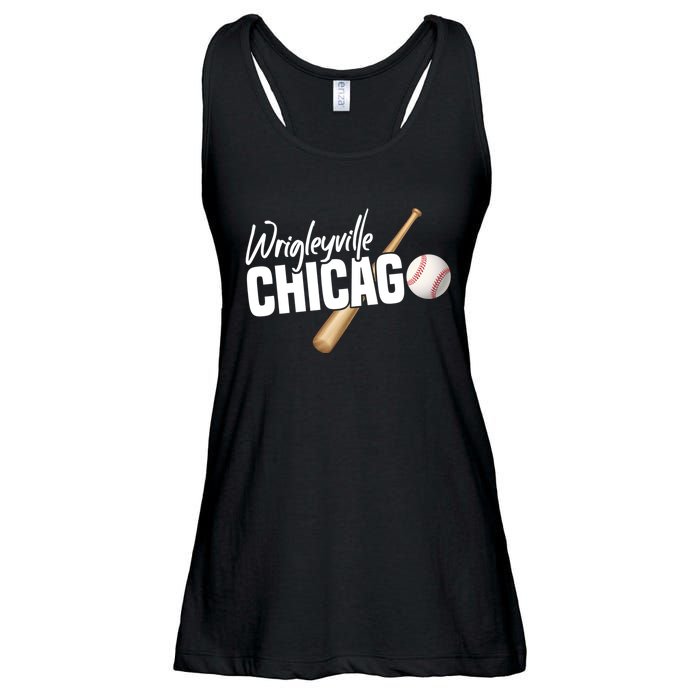 Wrigleyville Chicago Baseball American Ladies Essential Flowy Tank