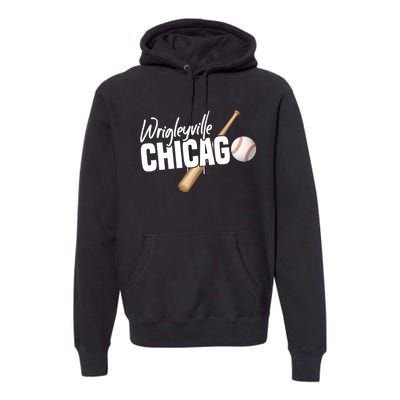 Wrigleyville Chicago Baseball American Premium Hoodie