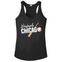 Wrigleyville Chicago Baseball American Ladies PosiCharge Competitor Racerback Tank