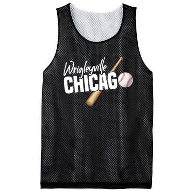 Wrigleyville Chicago Baseball American Mesh Reversible Basketball Jersey Tank