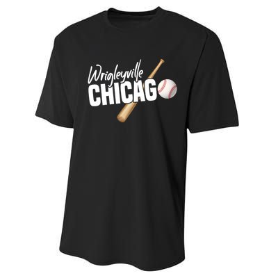 Wrigleyville Chicago Baseball American Performance Sprint T-Shirt