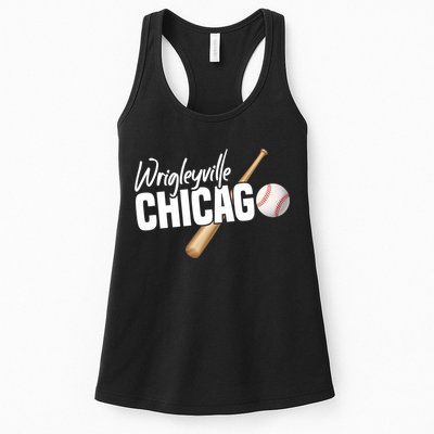 Wrigleyville Chicago Baseball American Womens Tank Top