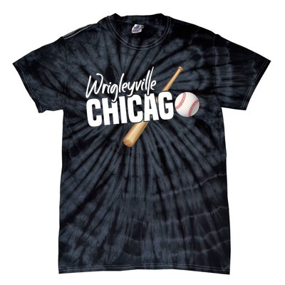 Wrigleyville Chicago Baseball American Tie-Dye T-Shirt