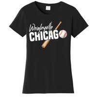 Wrigleyville Chicago Baseball American Women's T-Shirt