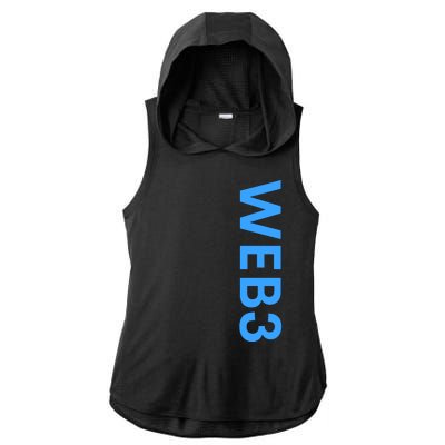 WEB3 Crypto Blockchain NFT Internet3.0 DeFi Metaverse Web3.0 Ladies PosiCharge Tri-Blend Wicking Draft Hoodie Tank