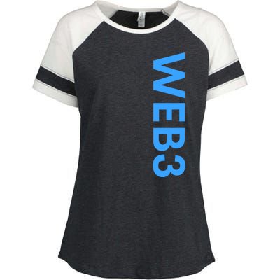 WEB3 Crypto Blockchain NFT Internet3.0 DeFi Metaverse Web3.0 Enza Ladies Jersey Colorblock Tee