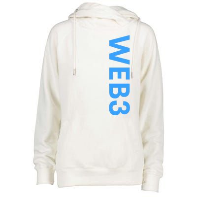 WEB3 Crypto Blockchain NFT Internet3.0 DeFi Metaverse Web3.0 Womens Funnel Neck Pullover Hood