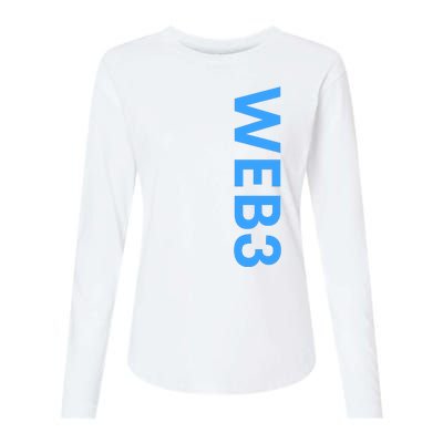 WEB3 Crypto Blockchain NFT Internet3.0 DeFi Metaverse Web3.0 Womens Cotton Relaxed Long Sleeve T-Shirt