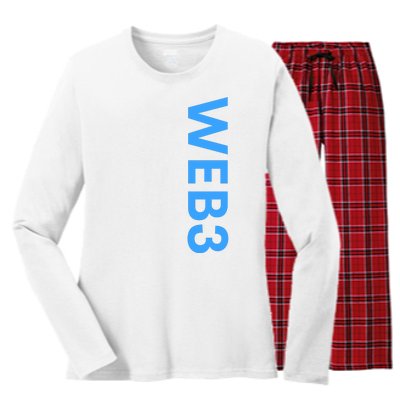 WEB3 Crypto Blockchain NFT Internet3.0 DeFi Metaverse Web3.0 Women's Long Sleeve Flannel Pajama Set 