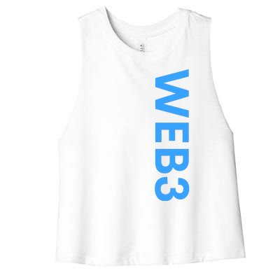 WEB3 Crypto Blockchain NFT Internet3.0 DeFi Metaverse Web3.0 Women's Racerback Cropped Tank