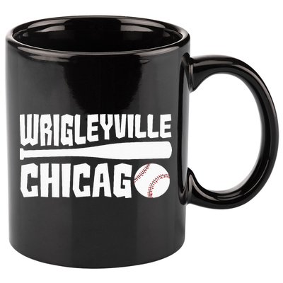 Wrigleyville Chicago Baseball American  11oz C Handle Ceramic Mug