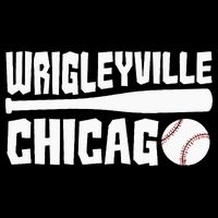 Wrigleyville Chicago Baseball American  Drawstring Bag