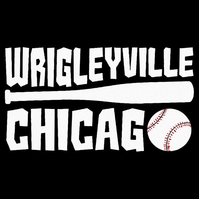 Wrigleyville Chicago Baseball American  Drawstring Bag