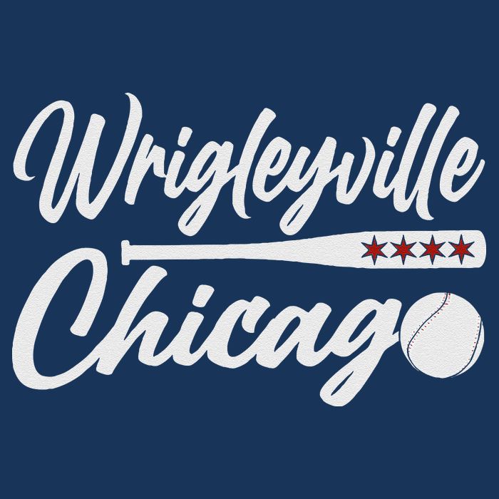 Wrigleyville Chicago Baseball American Flat Bill Trucker Hat