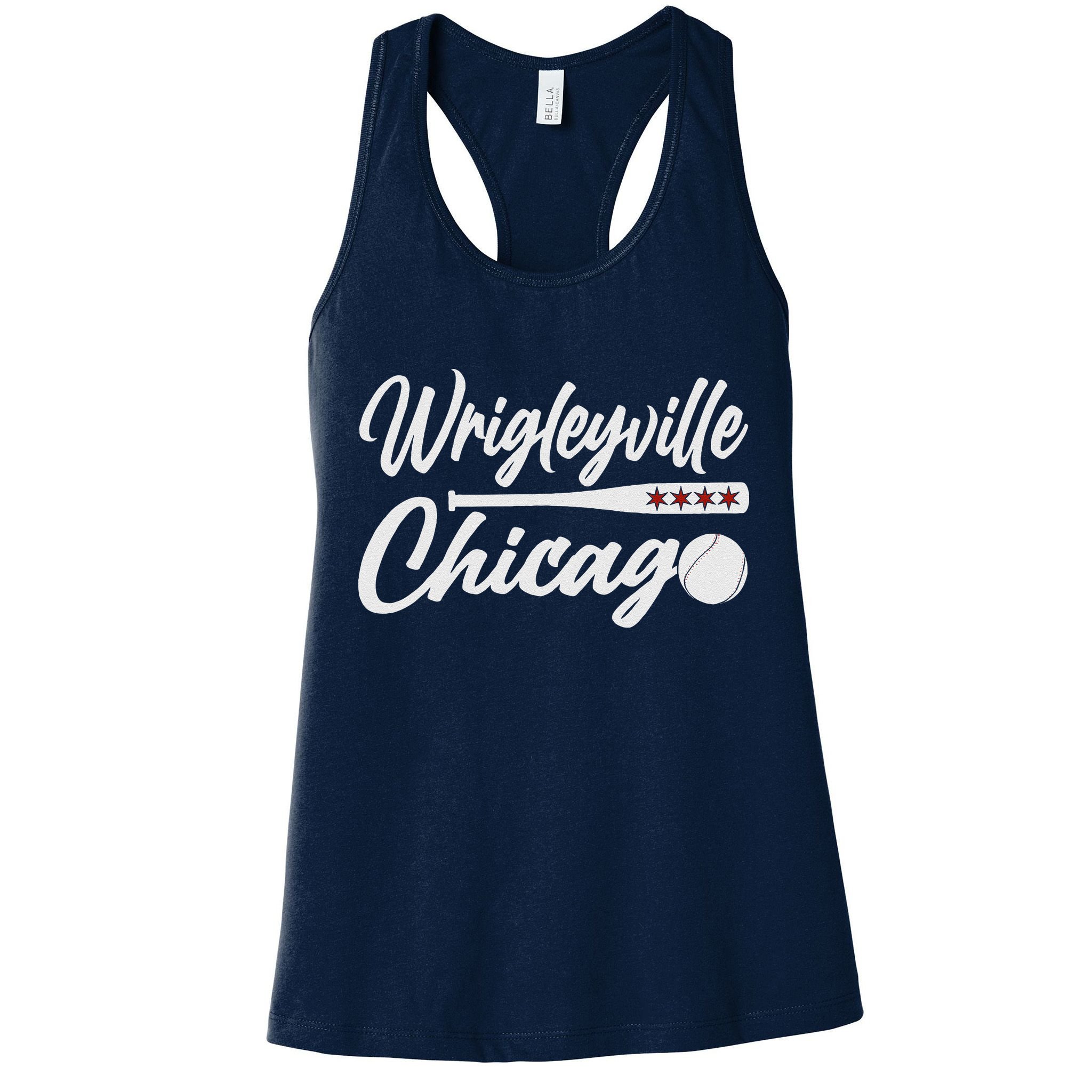Wrigleyville Chicago Baseball American Womens Tank Top