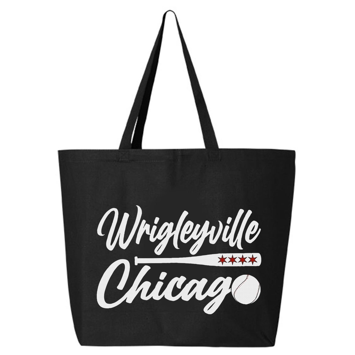 Wrigleyville Chicago Baseball American 25L Jumbo Tote