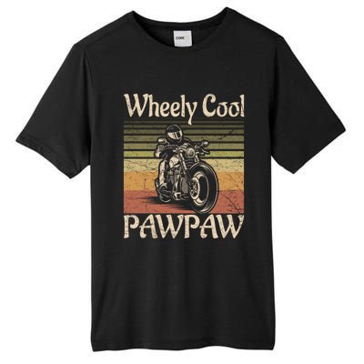 Wheely Cool Biker Pawpaw Motorcycle Grandpa Vintage Gift Tall Fusion ChromaSoft Performance T-Shirt