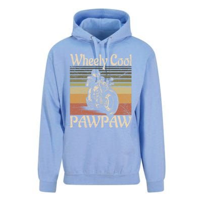 Wheely Cool Biker Pawpaw Motorcycle Grandpa Vintage Gift Unisex Surf Hoodie