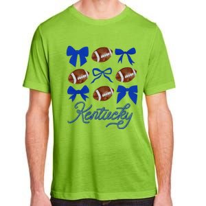 Women Coquette Bow Football Kentucky Gift Adult ChromaSoft Performance T-Shirt