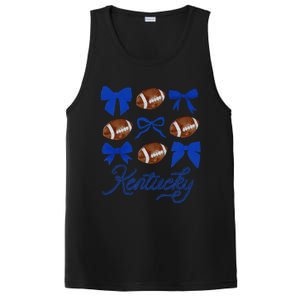 Women Coquette Bow Football Kentucky Gift PosiCharge Competitor Tank