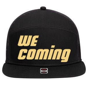 We Coming Buffaloes Football 7 Panel Mesh Trucker Snapback Hat