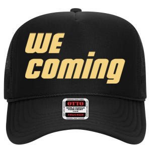 We Coming Buffaloes Football High Crown Mesh Back Trucker Hat