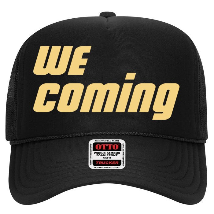 We Coming Buffaloes Football High Crown Mesh Back Trucker Hat